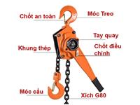 Palăng xích lắc tay